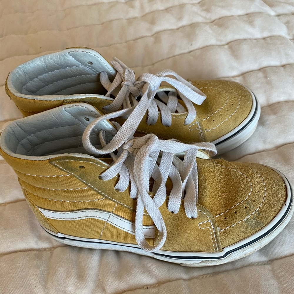 Yellow suede vans